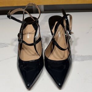 ANTONIO MELANI Black Patent Heels